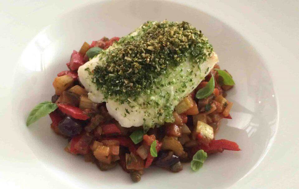 venkelcaponata met kabeljauw