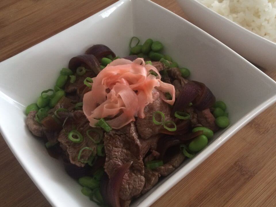 Gyudon met gari