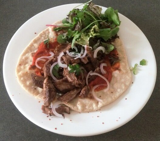 Turkse pizza (Lahmacun)