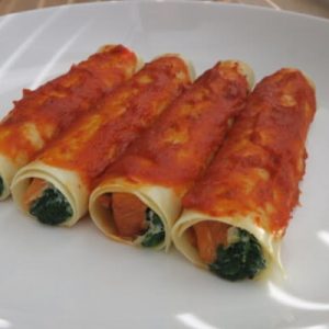 cannelloni met warmgerookte zalm