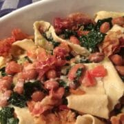 Pasta e fagioli con cavolo nero