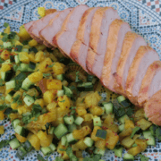 Geglaceerde beenham uit de oven me