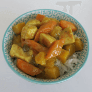 Kipkerrie met pompoen