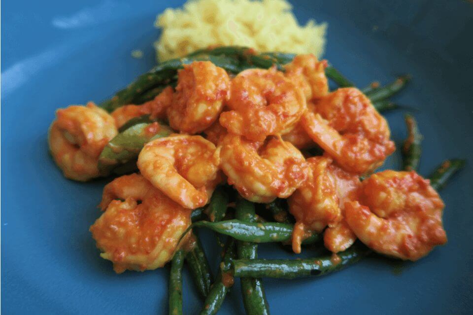 Udang tumis buncis