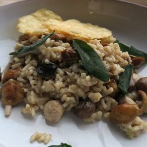Risotto paddenstoel en Brugge kaas