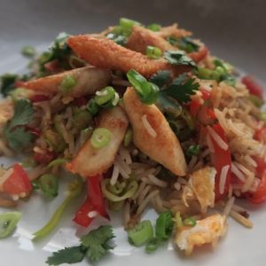 Thaise fried rice met kip
