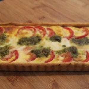 Quiche caprese