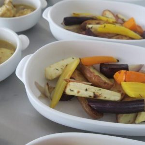 Geroosterde groenten met kip