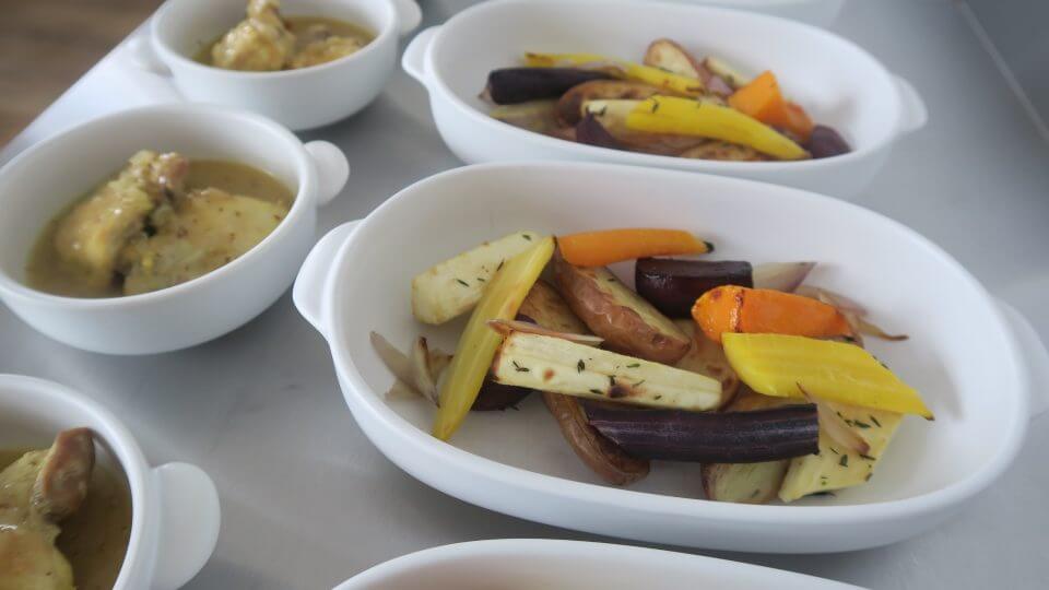 Geroosterde groenten met kip