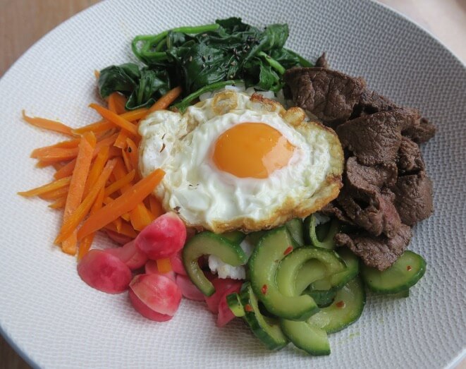 Bibimbap met beef