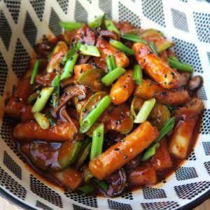 Vegan tteokbokki